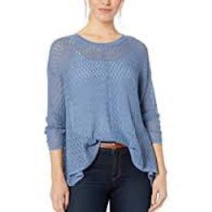 Andrea Jovine Womens Pullover Sweater Knit Basketweave Top